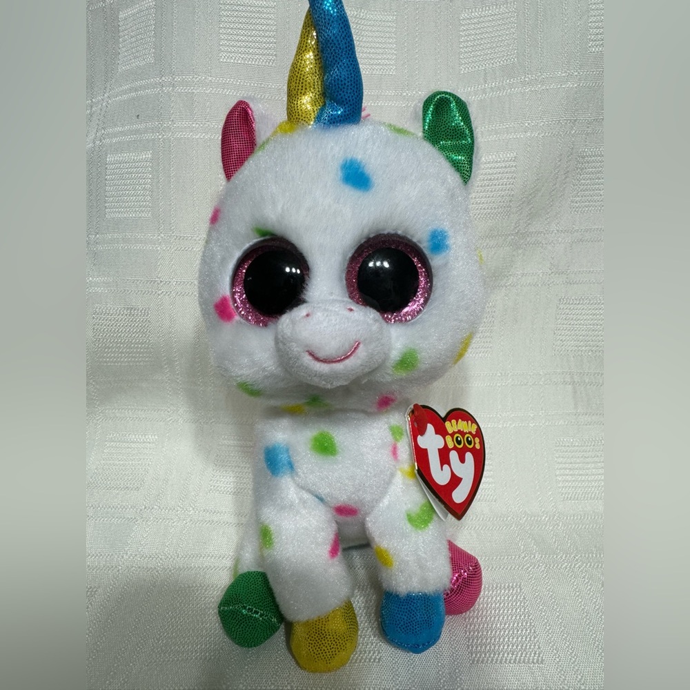 Ty Harmonie unicorn sprinkles beanie boo new with tag